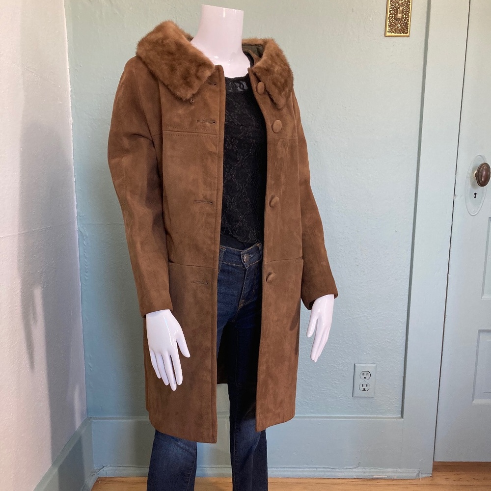 Vintage Suade Coat L